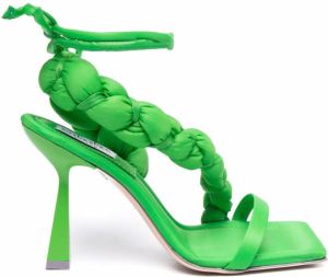 Sebastian Milano braided strap sandals Green