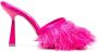 Sebastian Milano Sebastian 110mm feather-trim sandals Pink - Thumbnail 1