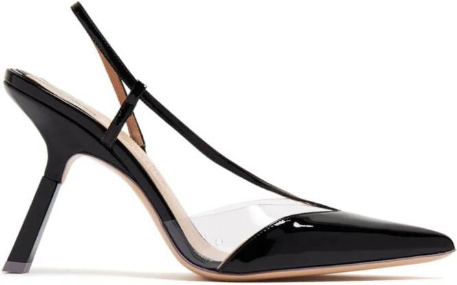 Sebastian Milano Gigi 95mm leather pumps Black