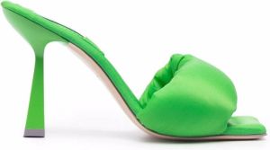 Sebastian Milano padded-strap slip-on mules Green