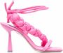 Sebastian Milano quilted-detail square-toe sandals Pink - Thumbnail 1