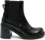 See by Chloé 80mm leather ankle boots Black - Thumbnail 1