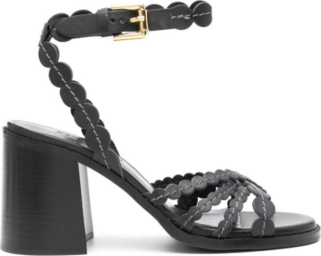 See by Chloé 90mm leather sandals Black