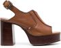 See by Chloé 95mm slingback sandals Brown - Thumbnail 1