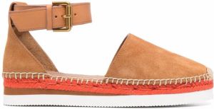 See by Chloé ankle-strap flat espadrilles Brown