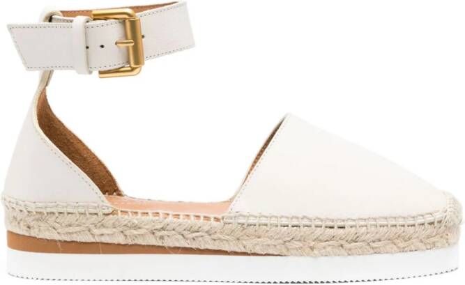See by Chloé ankle-strap flat espadrilles Neutrals