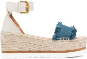 See by Chloé buckle-fastening 75mm espadrilles sandals Blue