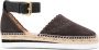 See by Chloé buckled-ankle suede espadrilles Grey - Thumbnail 1