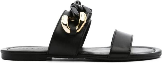 See by Chloé chain-detail leather sandals Black