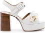 See by Chloé chain-link platform sandals White - Thumbnail 1