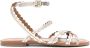 See by Chloé crossover leather sandals Gold - Thumbnail 1