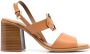 See by Chloé engraved-logo detail sandals Brown - Thumbnail 1