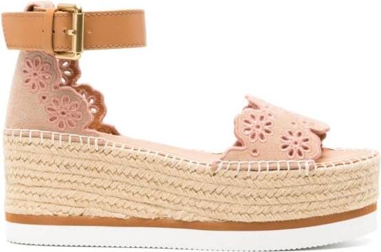 See by Chloé Glyn 50mm suede espadrilles Neutrals
