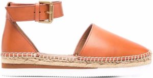 See by Chloé Glyn leather espadrilles Brown