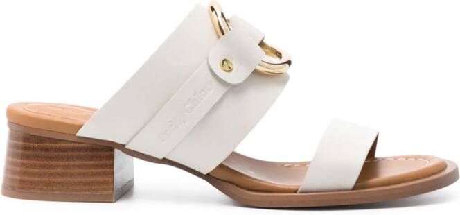 See by Chloé Hana 40mm leather mules Neutrals