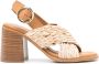See by Chloé Jaicey 80mm interwoven-straps sandals Neutrals - Thumbnail 1