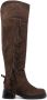 See by Chloé Joice 45mm fringed suede boots Brown - Thumbnail 1
