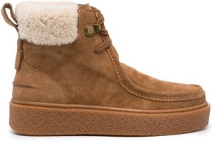 See by Chloé Julie 40mm suede ankle boots Brown