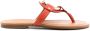 See by Chloé leather flat sandals Orange - Thumbnail 1