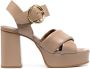 See by Chloé leather platform sandals Neutrals - Thumbnail 1
