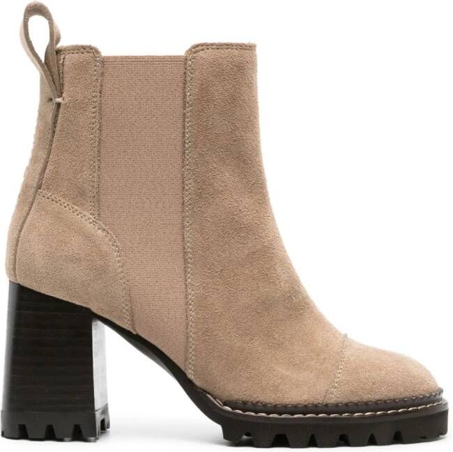 See by Chloé Mallory 125 mm suede boots Neutrals