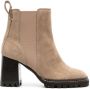 See by Chloé Mallory 125 mm suede boots Neutrals - Thumbnail 1