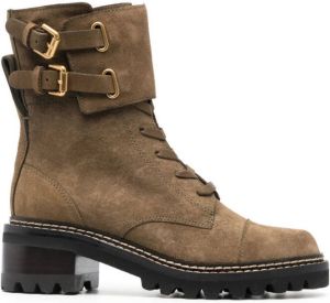 See by Chloé Mallory biker boots Green
