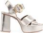 See by Chloé metallic-effect 103mm sandals Gold - Thumbnail 1