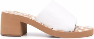 See by Chloé open-toe leather mules White