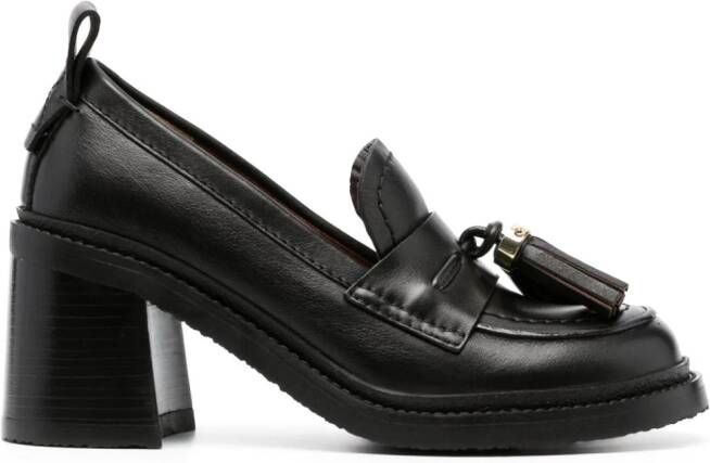 See by Chloé Skyie 80mm leather loafers Black