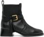 See by Chloé tassel-detail 40mm leather boots Black - Thumbnail 1