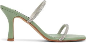 Senso crystal-embellished heeled sandals Green