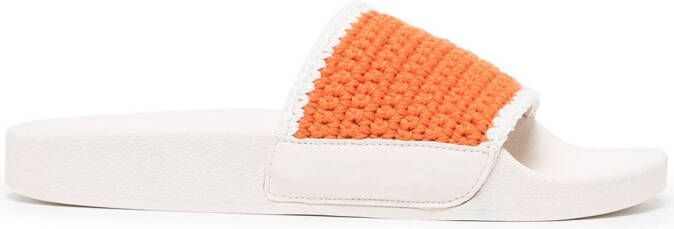 Senso Esme knit-strap sandals Orange