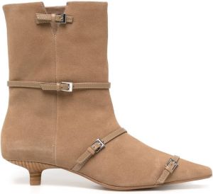 Senso Fai buckled ankle boots Brown