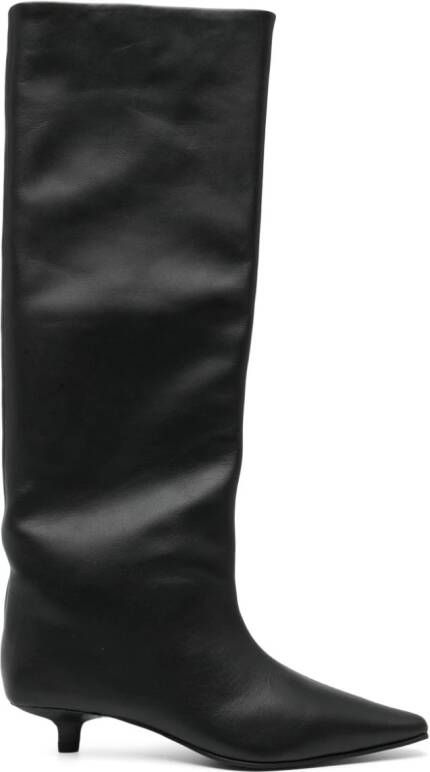 Senso Fizz 40mm calf-length leather boots Black