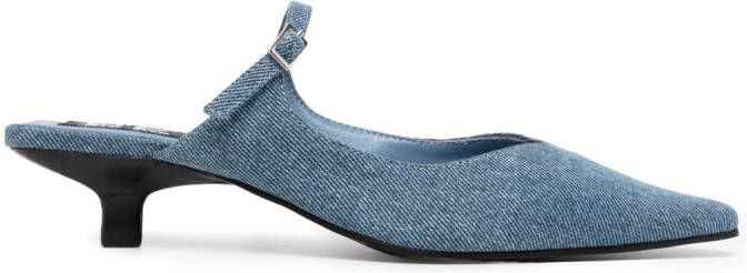 Senso Florence II 50mm denim mules Blue