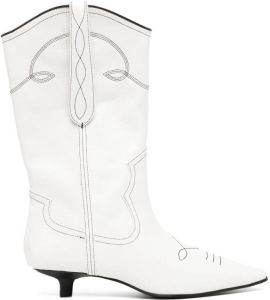 Senso Francesca II 40mm leather boots White