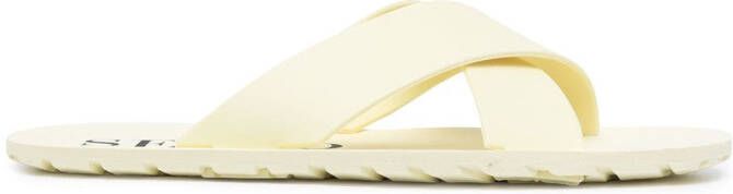 Senso Franky crossover-strap slides Yellow