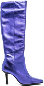 Senso Glory I 60mm leather boots Purple