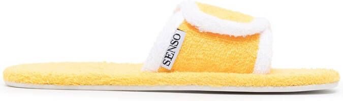 Senso Iris towelling sandals Yellow