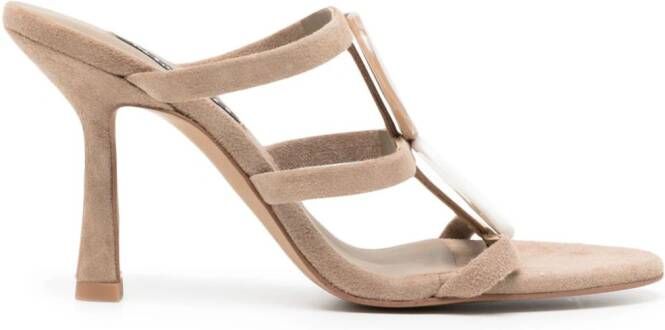 Senso Kaye 95mm suede sandals Brown