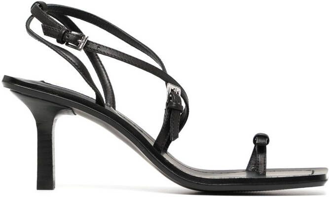 Senso Laven leather sandals Black