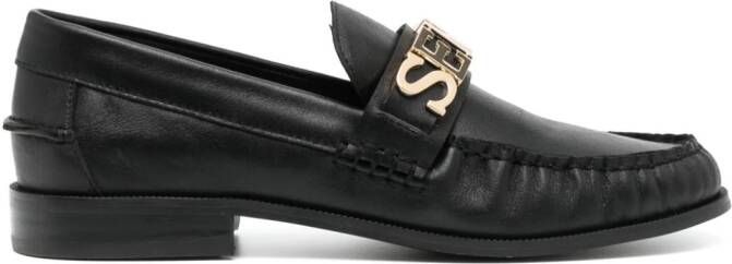 Senso Layla leather loafers Black