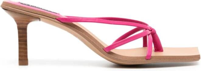 Senso Maria 80mm leather sandals Pink