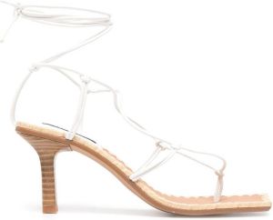 Senso Maya 70mm lace-up sandals White