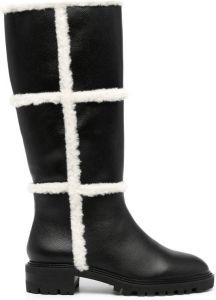 Senso Minnie fur detail boots Black
