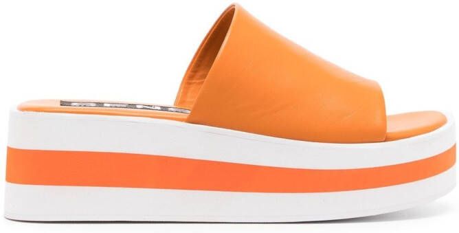 Senso Morgan platform sandals Orange