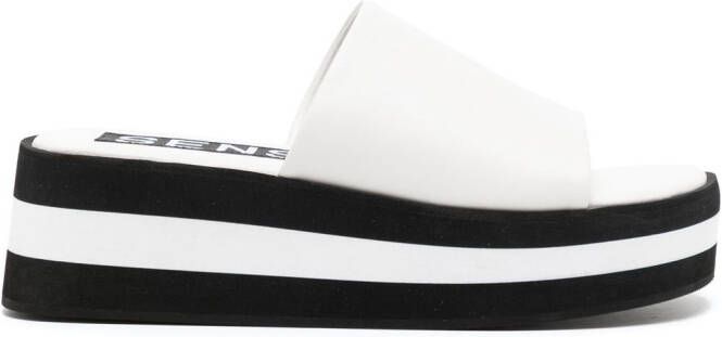 Senso Morgan platform sandals White