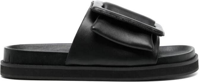 Senso Nola buckle-strap leather sandals Black