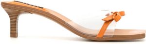 Senso Nori 50mm bow-strap sandals Orange